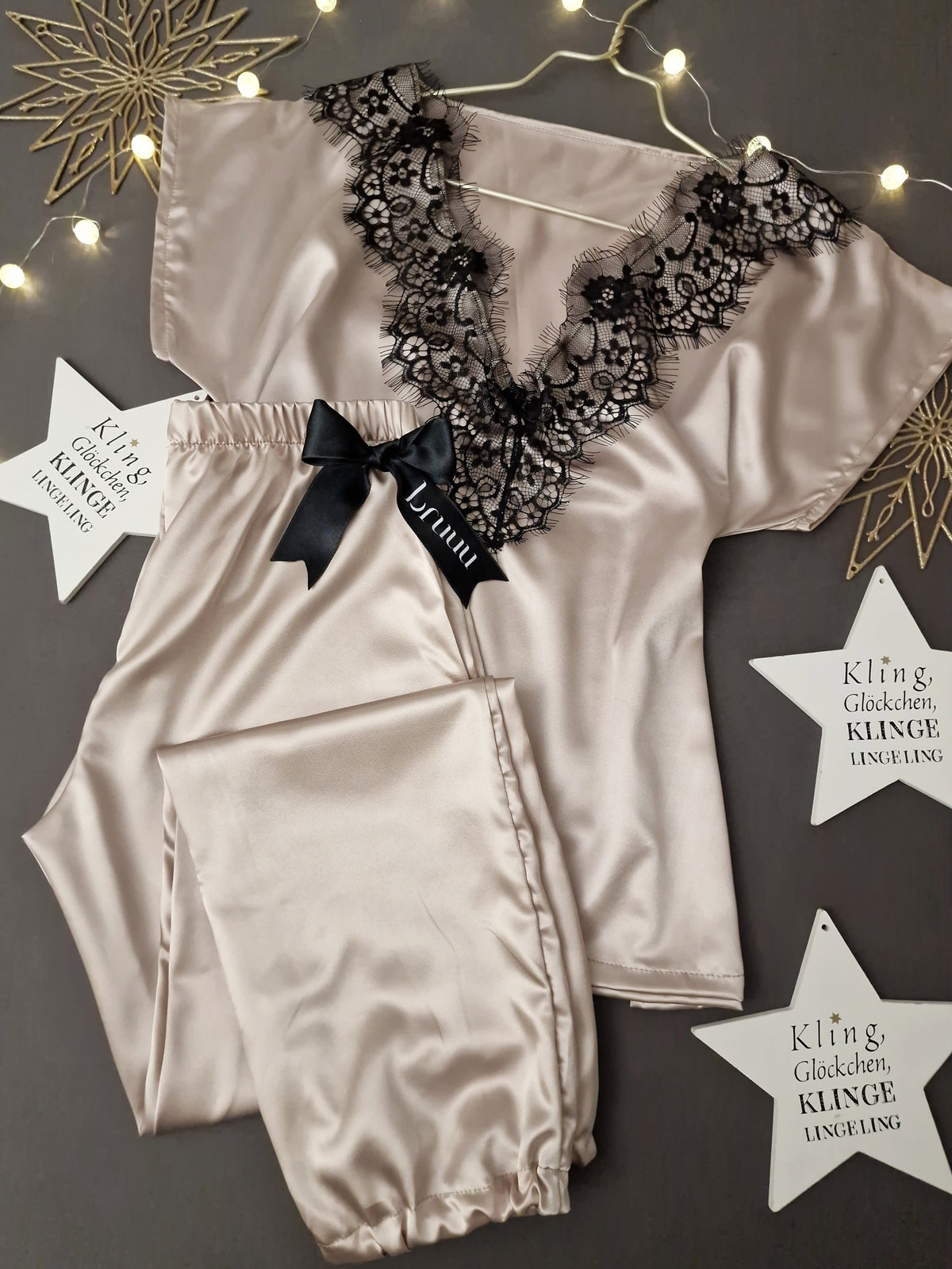 Beige kimono long set