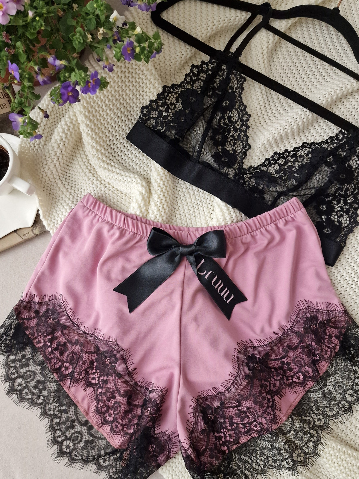 Pink Bambus short