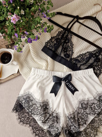 White Bambus short