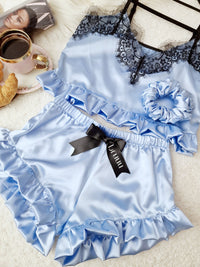 Blue Crop s gumičkou