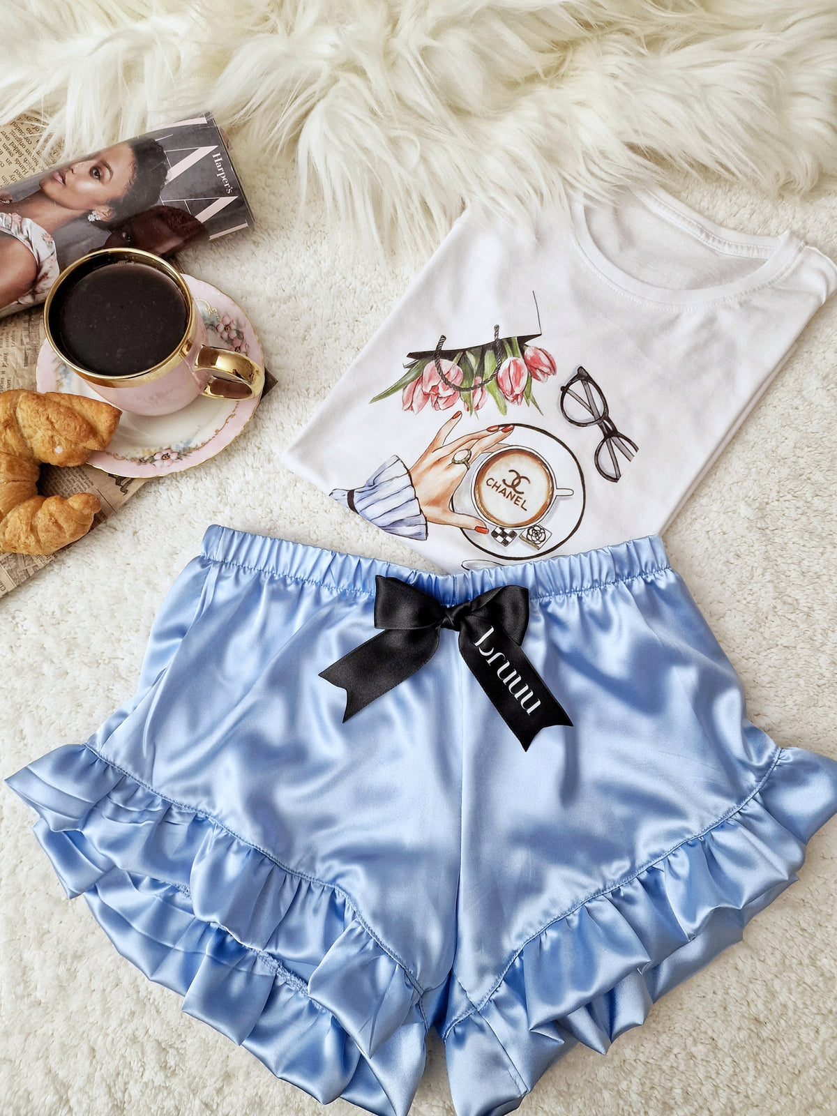 Blue Coffee short