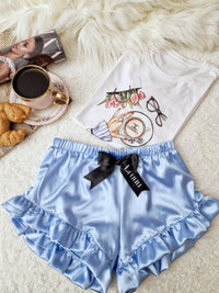 Blue Coffee short