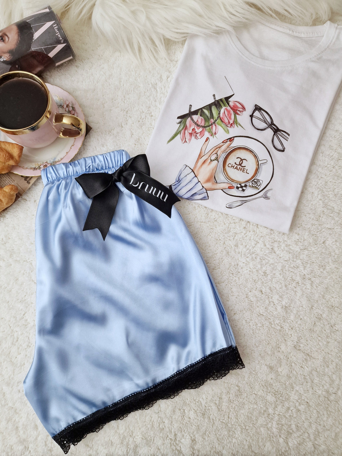 Blue T-shirt Top