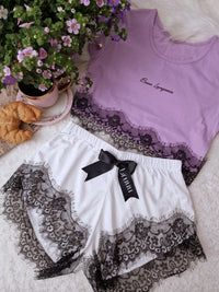 Purple White set