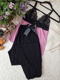 Pink Black long