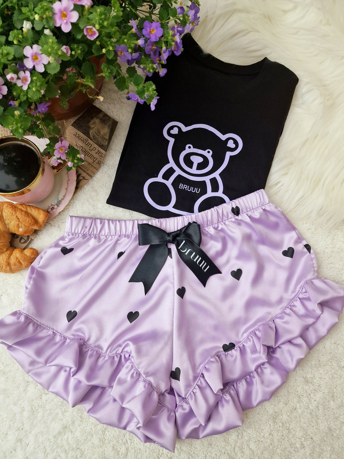 Purple Teddy set