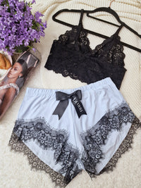 Blue bralet set
