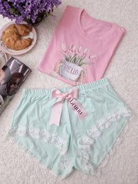 Cute & Pink short set