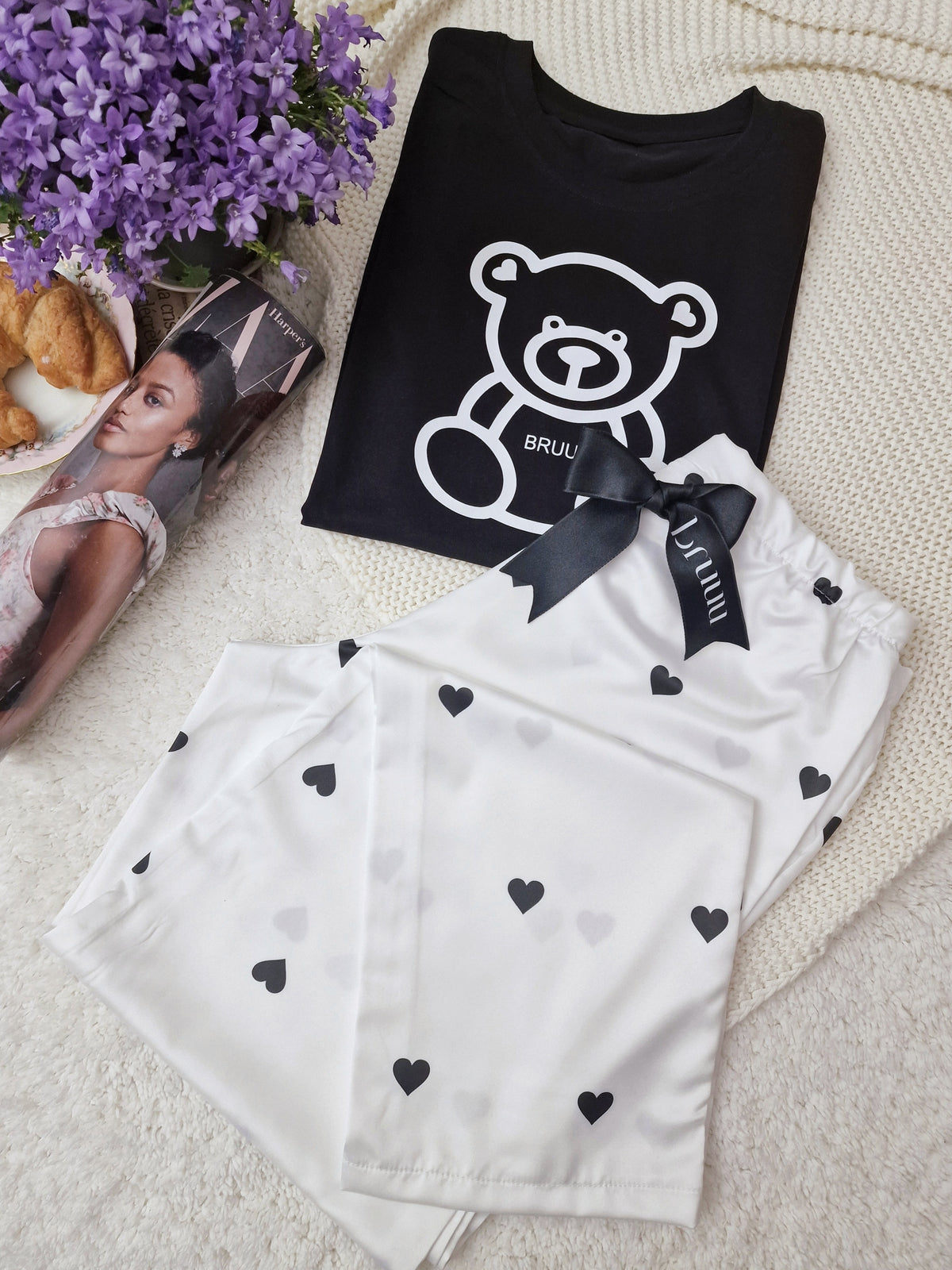 White Teddy long set