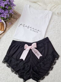 Black prosecco set