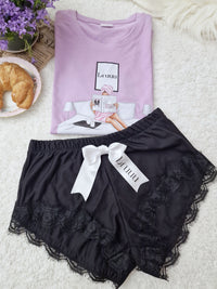Black & Purple set