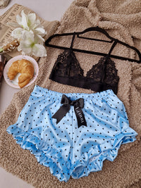 Blue bra set