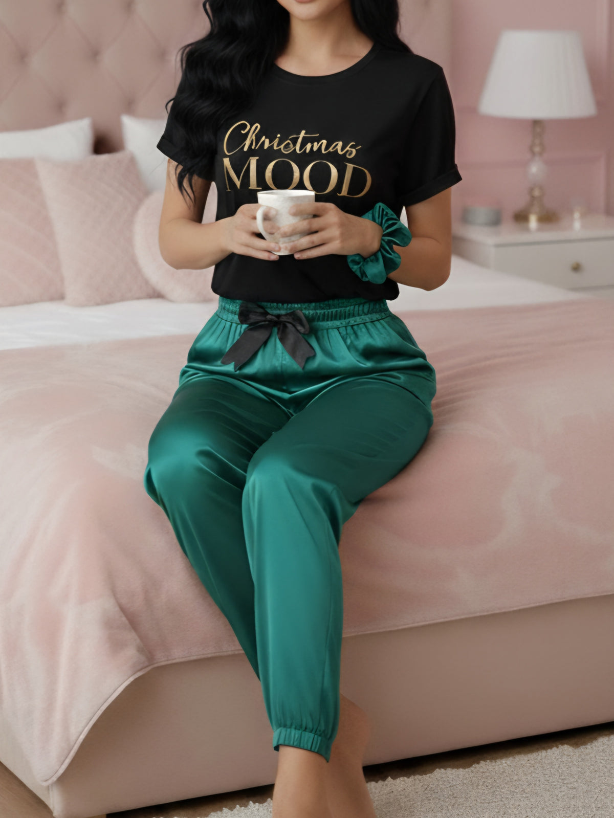 Green Christmas set s gumičkou