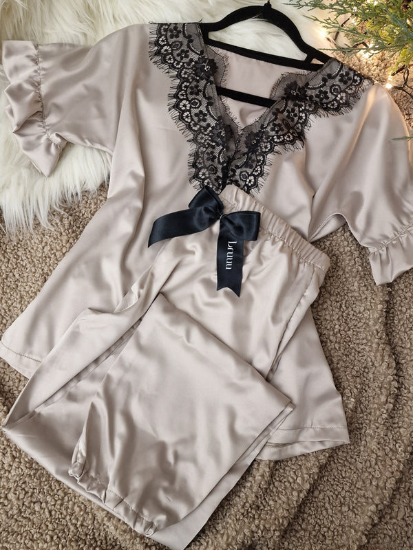 Beige Luxury long set