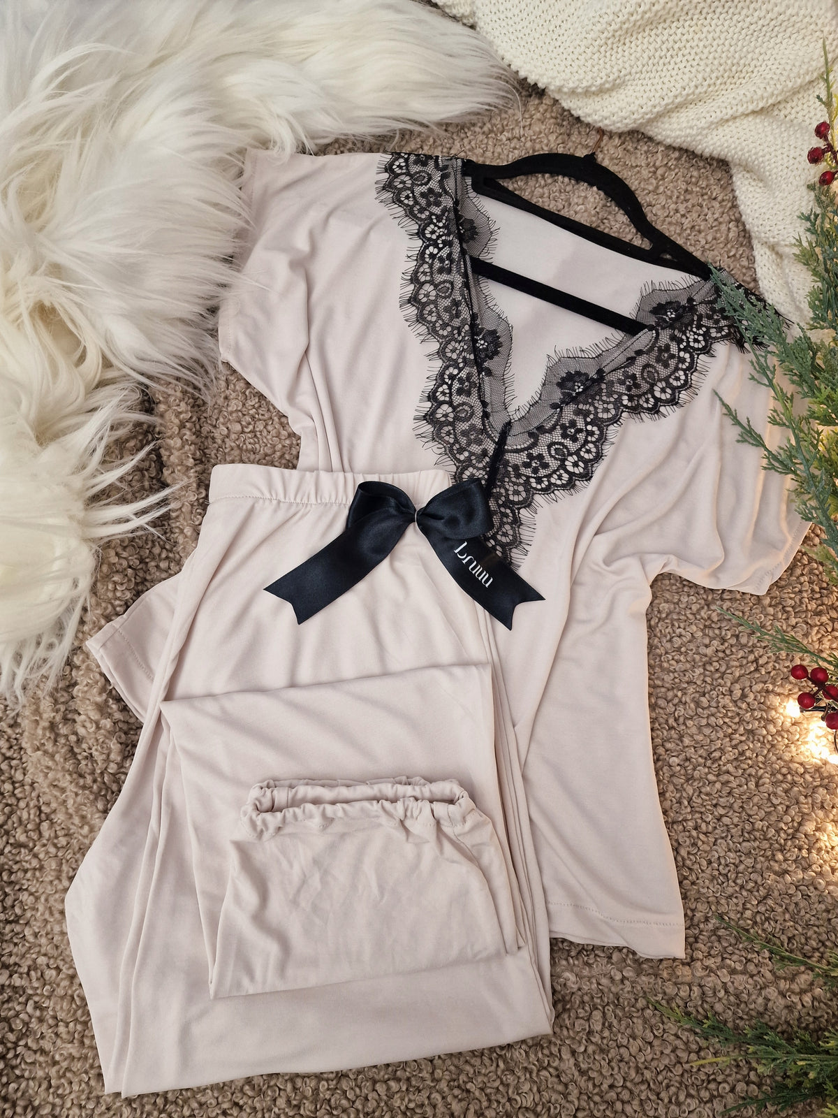 Bambo beige long set