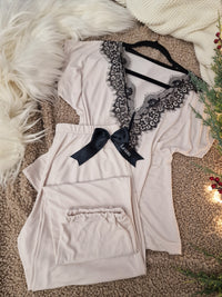 Bambo beige long set