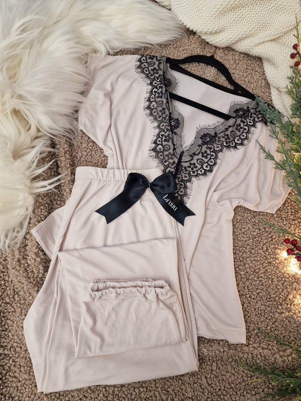 Bambo beige long set
