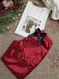 Woman bordo long set