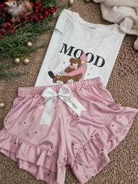 Pinky Teddy short set