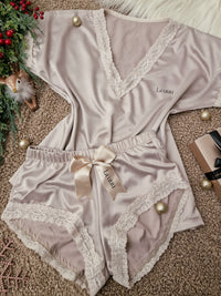 Beige Luxury short set