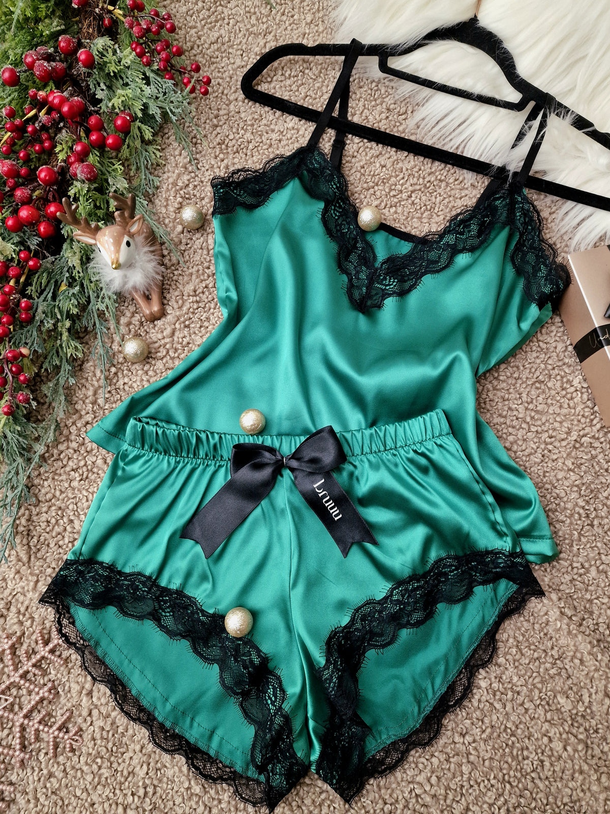 Green Luxury short set