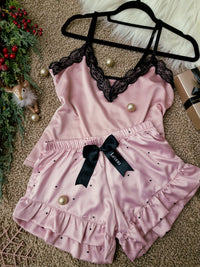 Pink Luxury short set