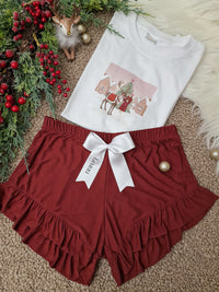 Bordo Cute short set